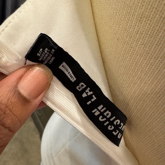 Lord & Taylor Black and White Geometric Mini Dress - Picture 4 of 7